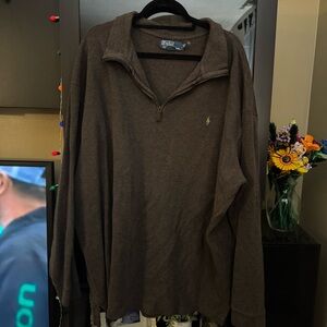 GUC Men’s Ralph Lauren Brown Quarter Zip Pullover 3XLT